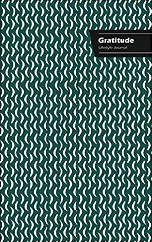 Gratitude Lifestyle Journal, Creative Write-in Notebook, Dotted Lines, Wide Ruled, Size (A5), 6 x 9 (Green-White)