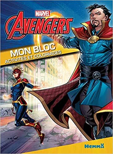 okumak Marvel Avengers Mon bloc - Activités et coloriages (Dr Strange et Captain Marvel) (Mon premier bloc de coloriages)