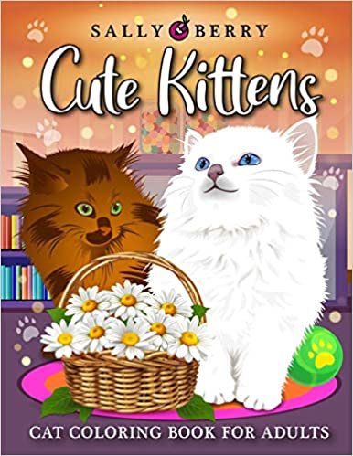 okumak Cat Coloring Book for Adults: Cute Kittens Coloring Pages for Adults Relaxation. Playful Baby Cats and Teacup Kittens, Adorable Expressive-Eyed Cat Designs, Great Gift for Cat Lovers