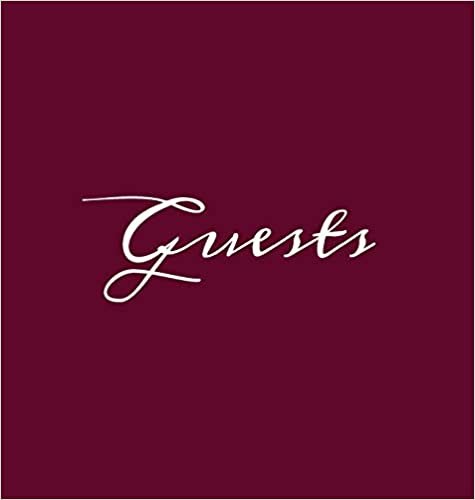 okumak Guests Wine Burgundy Hardcover Guest Book Blank No Lines 64 Pages Keepsake Memory Book Sign In Registry for Visitors Comments Wedding Birthday Anniversary Christening Engagement Party Holiday