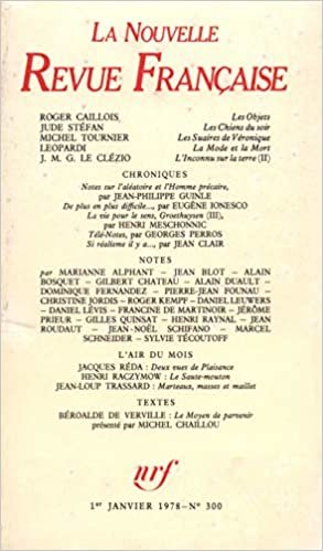 okumak LA N.R.F. 300 (JANVIER 1978) (LA NOUVELLE REVUE FRANCAISE)