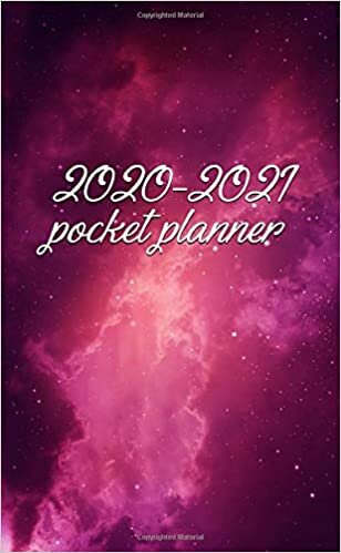okumak 2020-2021 Pocket Planner: Pretty Pink Galaxy Nebula Two Year Monthly Pocket Planner and Schedule Agenda | 2 Year Organizer with Motivational Quotes, Phone Book, Password Log, U.S. Holidays &amp; Notes