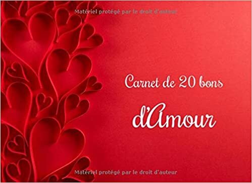 okumak Carnet de 20 bons d&#39;Amour: v1b-5 | 20 Coupons à remplir en Couleur idée cadeau pour homme f couple Saint Valentin ou occasions romantiques | 20,96cm x 15,24cm