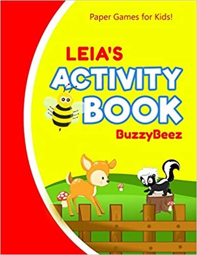 okumak Leia&#39;s Activity Book: 100 + Pages of Fun Activities | Ready to Play Paper Games + Storybook Pages for Kids Age 3+ | Hangman, Tic Tac Toe, Four in a ... Letter L | Hours of Road Trip Entertainment