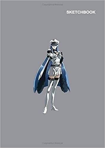 okumak Akame Ga Kill mini sketchbook for children: Unruled Blank sketchbook, 110 Pages, A4 Size (8.27 x 11.69 inches), Esdeath Character Akame Ga Kill Notebook Cover.
