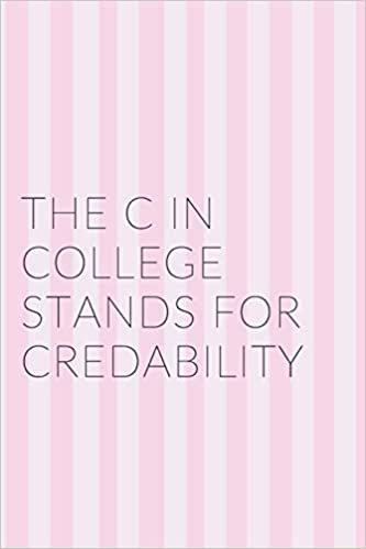 okumak The C in College Stands For Credibility Notebook Journal