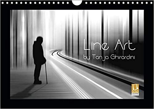 okumak Line Art - by Tanja Ghirardini (Wandkalender 2020 DIN A4 quer): Line Art - kunstvolle und elegante schwarz-weiß Fotografien die mit Linien und ... Dynamik zeigen. (Monatskalender, 14 Seiten )