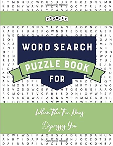 okumak Word Search Puzzle Book for When The T.v. News Depresses You