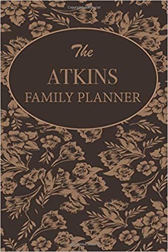 okumak The Atkins Family Planner: Family Planner Weekly Calendar Organizer 2019 For Mom &amp; Kids Customized Family Name