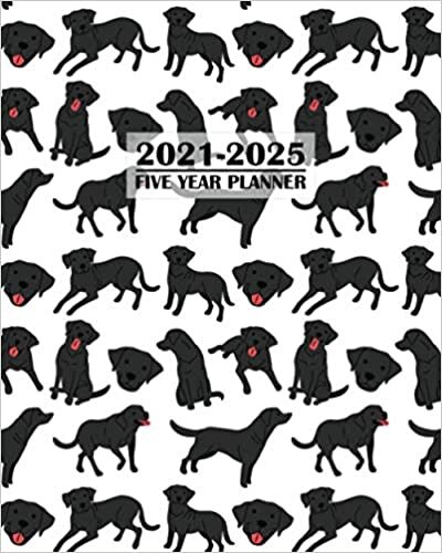 okumak 2021-2025 Five Year Planner: Beautiful Black Labrador Dogs. Simple to Use 60 Month Calendar and Log Book. Business Team Time Management Plan, ... Social Media, Marketing Schedule.