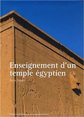 okumak Enseignement d&#39;un temple égyptien : Conception architectonique du temple d&#39;Hathor à Dendara (P U POLYTEC ROM)