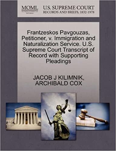 okumak Frantzeskos Pavgouzas, Petitioner, v. Immigration and Naturalization Service. U.S. Supreme Court Transcript of Record with Supporting Pleadings
