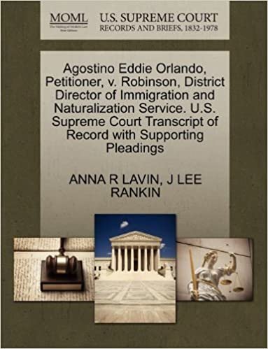 okumak Agostino Eddie Orlando, Petitioner, v. Robinson, District Director of Immigration and Naturalization Service. U.S. Supreme Court Transcript of Record with Supporting Pleadings