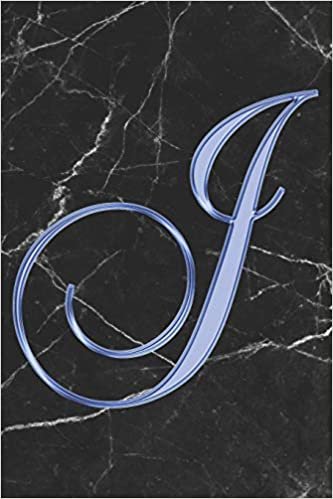 okumak J Journal: A Monogram J Initial Capital Letter Notebook For Writing And Notes: Great Personalized Gift For All First, Middle, Or Last Names (Blue Gold Black Marble Print)