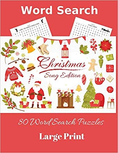 okumak Word Search Christmas Song Edition: 80 Word Search Puzzles, Large Print