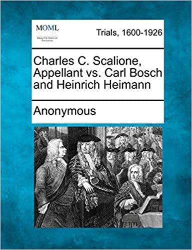 okumak Charles C. Scalione, Appellant vs. Carl Bosch and Heinrich Heimann