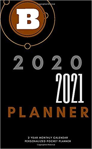okumak B: 2020-2021 PLANNER, Personalized Pocket Planner (2 Year Monthly Calendar): Jan 1, 2020 to Dec 31, 2021: 24 Months Plan Personalized Pocket Planner ... x 6.5” Initial Monogram “B” Pocket Planner.