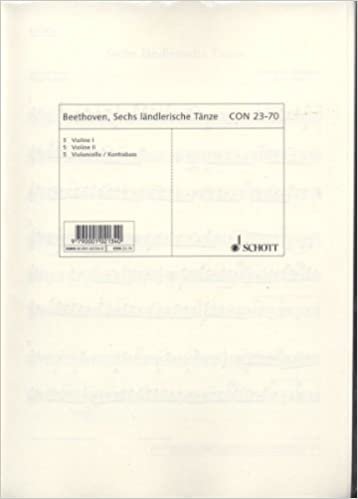 okumak 6 Landlerische Tanze d Major -Ensemble de Partitions