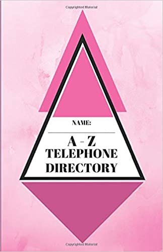 okumak A - Z Telephone &amp; Address Directory: Name, Address &amp; Telephone Log Book - Pink (Telephone/Address Log Book 5.06&quot; x 7.81&quot; Diamond)