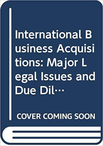 International عمل acquisitions – مشكلات القانونية الرئيسية & بسبب diligence