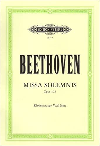 okumak Missa solemnis D-Dur op. 123: für 4 Solostimmen, Chor und Orchester / Klavierauszug