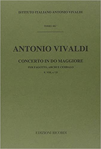 okumak Concerti Per Fg., Archi E B.C.: in Do Rv 470 Basson