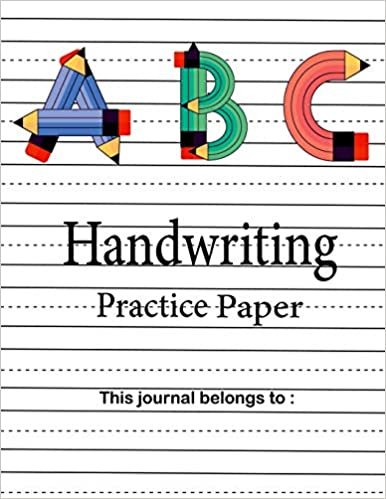 okumak Handwriting Practice Paper: wide ruled Handwriting Book For Kids.For kids ages preschool to third grade to practice handwriting, Dashed middle line to ... upper case letters.(110 pages, 8.5x11 inches)