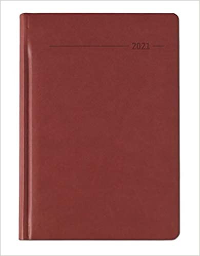okumak Buchkalender Tucson rot 2021 - Büro-Kalender A5 - Cheftimer - 1 Tag 1 Seite - 416 Seiten - Tucson-Einband - Alpha Edition