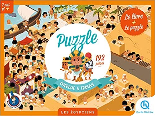 okumak Le grand puzzle Cherche et Trouve - Les égyptiens: Puzzle + Livre (Quelle Histoire)