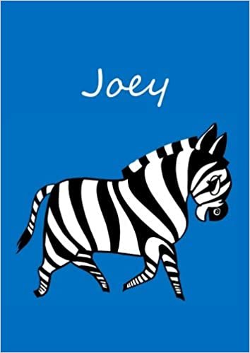 okumak Joey: individualisiertes Malbuch / Notizbuch / Tagebuch - Zebra - A4 - blanko