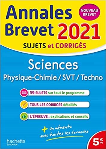 okumak Annales Brevet 2021 Sciences (Annales du Brevet)