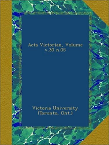 okumak Acta Victorian, Volume v.30 n.05