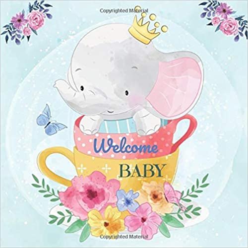 okumak Elephant Baby Shower Guest Book: V.3 Water Color Design Baby Shower Guest Book Alternative for 100 guests | Bonus Gift Tracker Log and Keepsake Pages ... | Large print 8.5&quot; x 8.5&quot; size (Gifts)