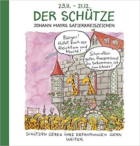 okumak Der Schütze: Witziges Cartoon Sternzeichen-Geschenkbuch im Format 11,5 x 11,5 cm