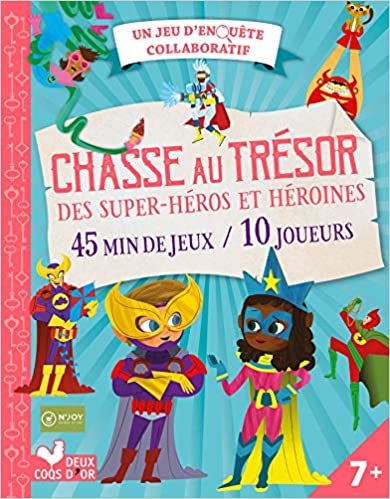 okumak Chasse au trésor des super héros et héroïnes - pochette avec accessoires (Enigmes)
