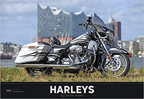 okumak Harleys 2021 - Bild-Kalender 49,5x34 cm - Technik-Kalender - Fahrzeuge - Motorrad-Kalender - Wand-Kalender - Alpha Edition: by Christian Popkes