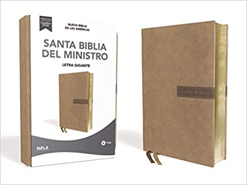 okumak NBLA, Santa Biblia del Ministro, Leathersoft, Beige