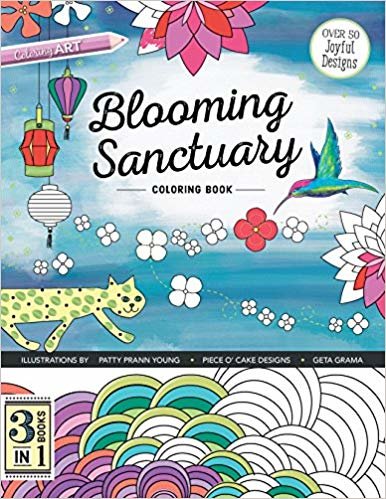 okumak Blooming Sanctuary : Coloring Book
