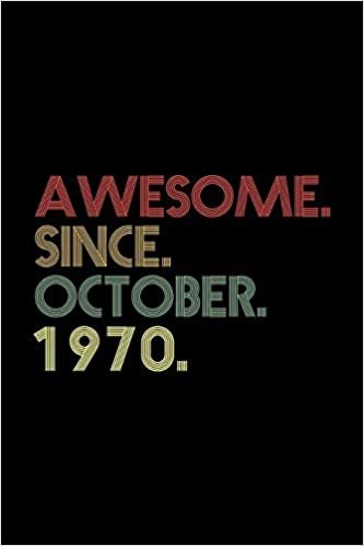 okumak Awesome. Since. October. 1970.: Payer journal for October Birthday Gift Idea, Happy Birthday Gift or Happy Anniversary Gift Idea, October Birthday Gift and October Anniversary Gift