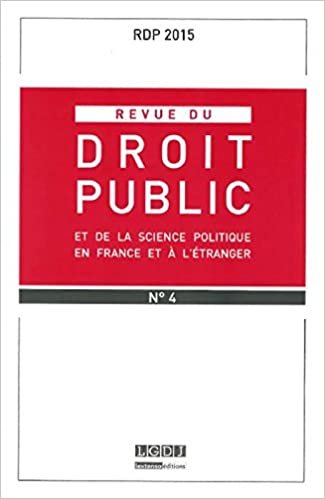 okumak REVUE DU DROIT PUBLIC N 4 2015 (RDP)