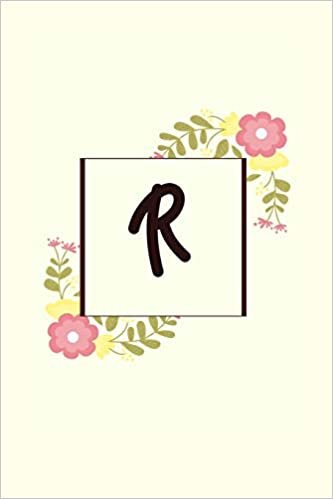 okumak R: Monogram Initial R Notebook for Women and Girls, Blank Lined Journal For Taking Notes, Planner, To Do, Writing Or Journaling (6x9 120 pages)