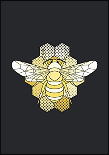 okumak Notizbuch A5 dotted, gepunktet, punktiert mit Softcover Design: Gelbe Honigbiene auf Honigwaben Biene Honig Imker Geschenk: 120 dotted (Punktgitter) DIN A5 Seiten