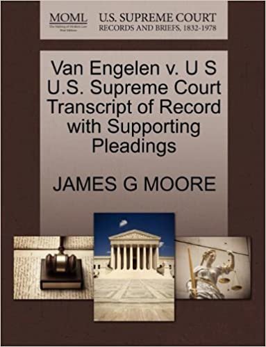 okumak Van Engelen v. U S U.S. Supreme Court Transcript of Record with Supporting Pleadings