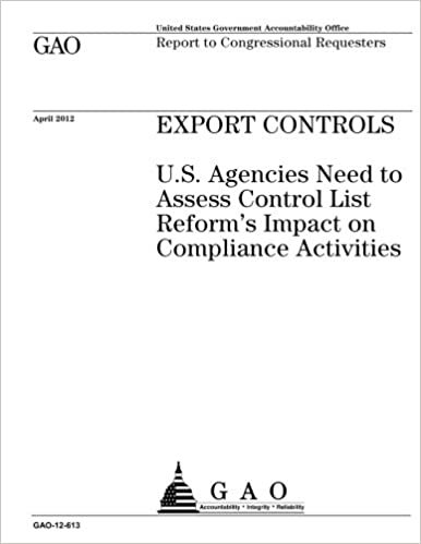 okumak Export controls  : U.S. agencies need to assess control list reform’s impact on compliance activities : report to congressional requesters.