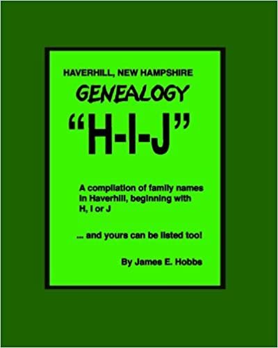 okumak Haverhill, New Hampshire Genealogy H-I-J