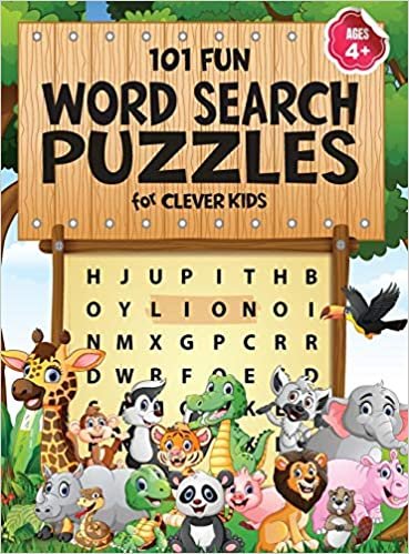 okumak 101 Fun Word Search Puzzles for Clever Kids 4-8: First Kids Word Search Puzzle Book ages 4-6 &amp; 6-8. Word for Word Wonder Words Activity for Children 4, 5, 6, 7 and 8 (Fun Learning Activities for Kids)