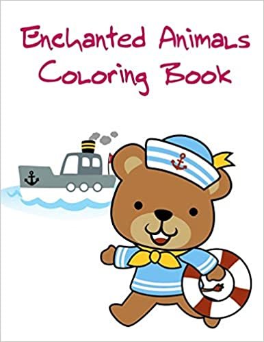 Enchanted Animals Coloring Book: Cute Christmas Animals and Funny Activity for Kids