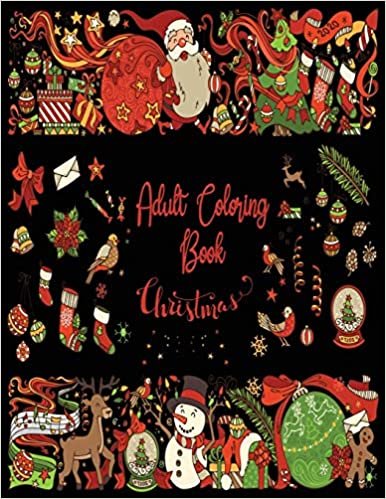 okumak Christmas Adult Coloring Book: Featuring Beautiful Winter Landscapes and Heart Warming Holiday Scenes with Santas, Reindeer, Ornaments, Wreaths, Gifts, for Stress Relief and Relaxation