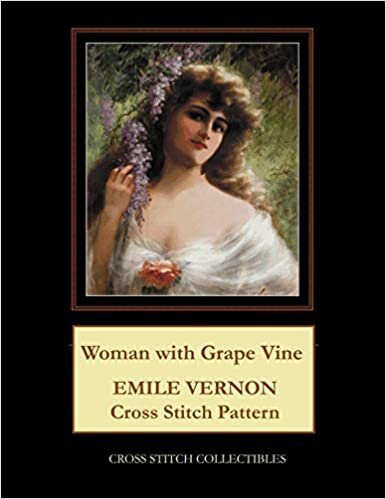 okumak Woman with Grape Vine: Emile Vernon Cross Stitch Pattern