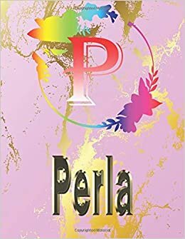 okumak Perla: Personalized Name Sketchbook.Monogram Initial Letter P Journal. Perla Cute Sketchbook on Pink Marble Cover , Blank Paper 8.5 x 11 ,Great For ... Sketching, Crayon Coloring and colored pencil